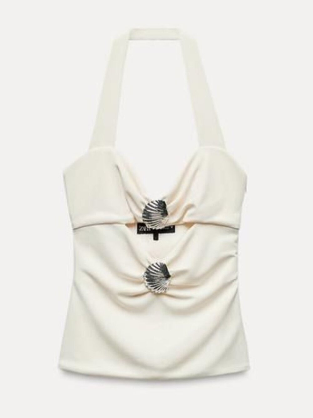 Zara Seashell Halter Top
